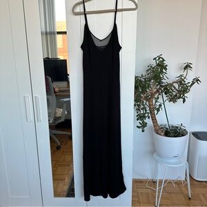 Express Black Spaghetti Strap Layered Maxi Dress